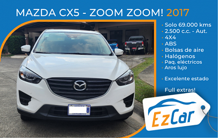 Mazda CX5 2017 - 4x4 solo 72.000 kms. ZOOM ZOOM!